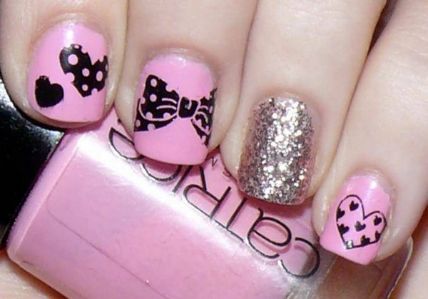 Pretty Pink Nails Design