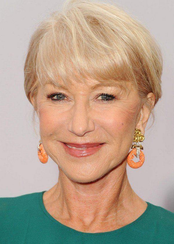 Short Haircuts With Bangs For Women Over 60