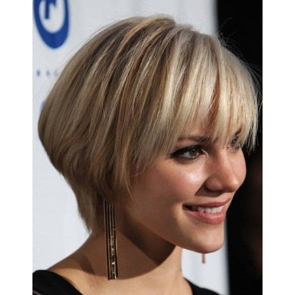 Short Hairstyle For Girls With Bangs
