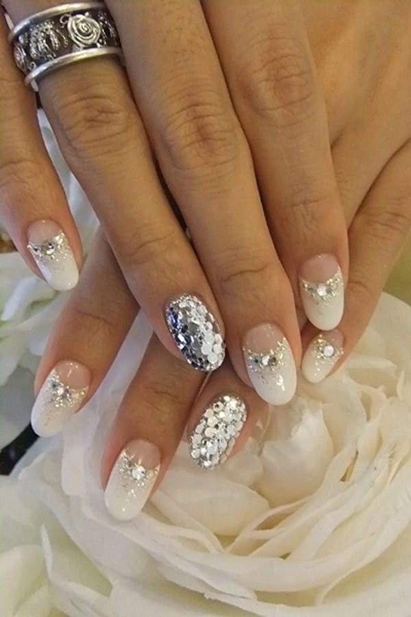 Simple Wedding Nails