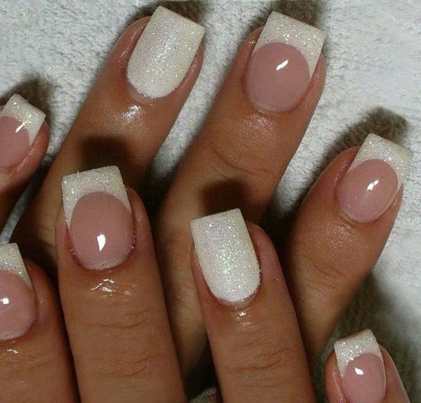 Wedding Nails With Glitters
