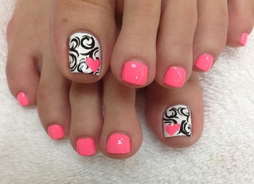 53 Strikingly Easy Toe Nail Designs (2021)