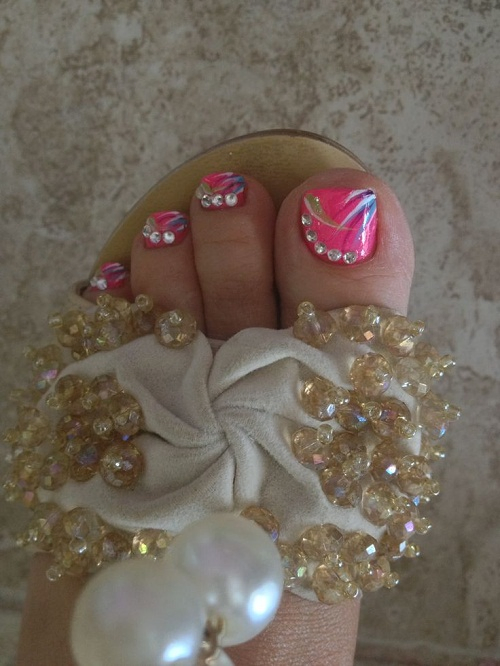 Gems Best Toe Nail Designs