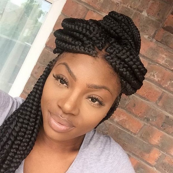 Big Box Braids Hairstyle Ideas