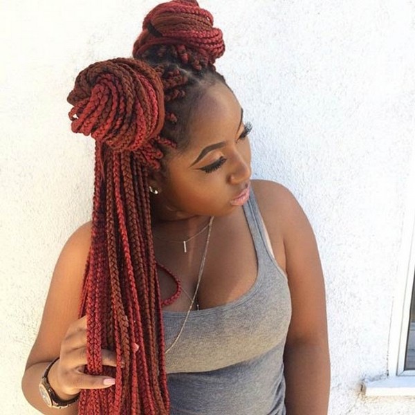 73 Box Braids Hairstyles With Small Medium And Jumbo Boxes