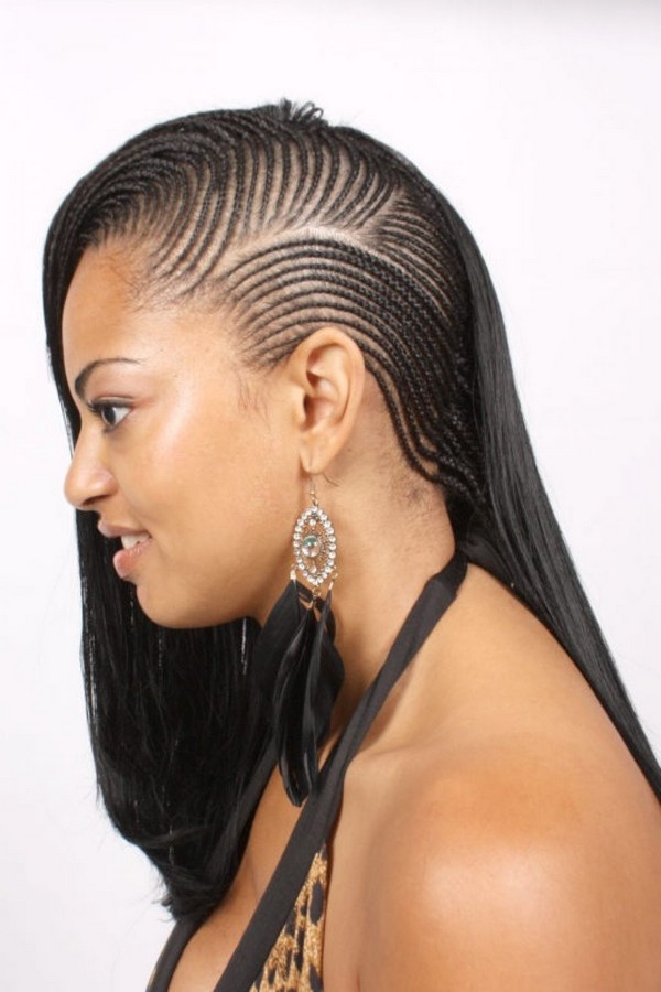 Braid Hairstyles For African Hair Side View