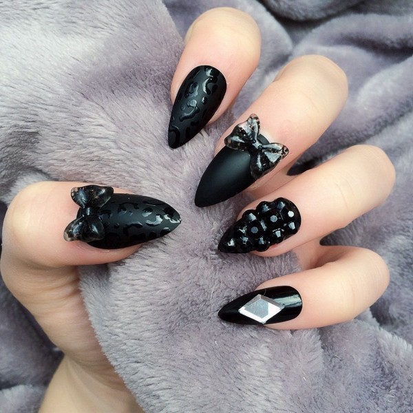 How To Do Stiletto Nails With Acrylic