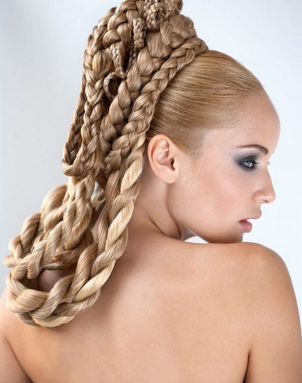 Long Braids Prom Hairstyle