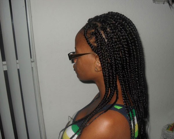 Micro Braids Hairstyles Updo