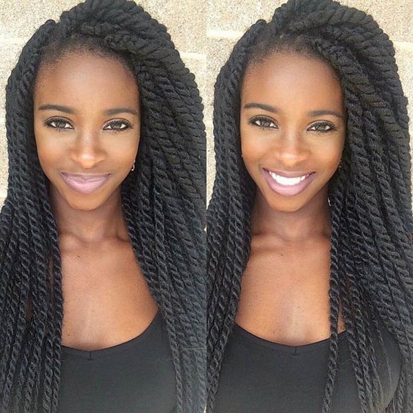 Twist Braids With Synthetic Kanekalon Hair