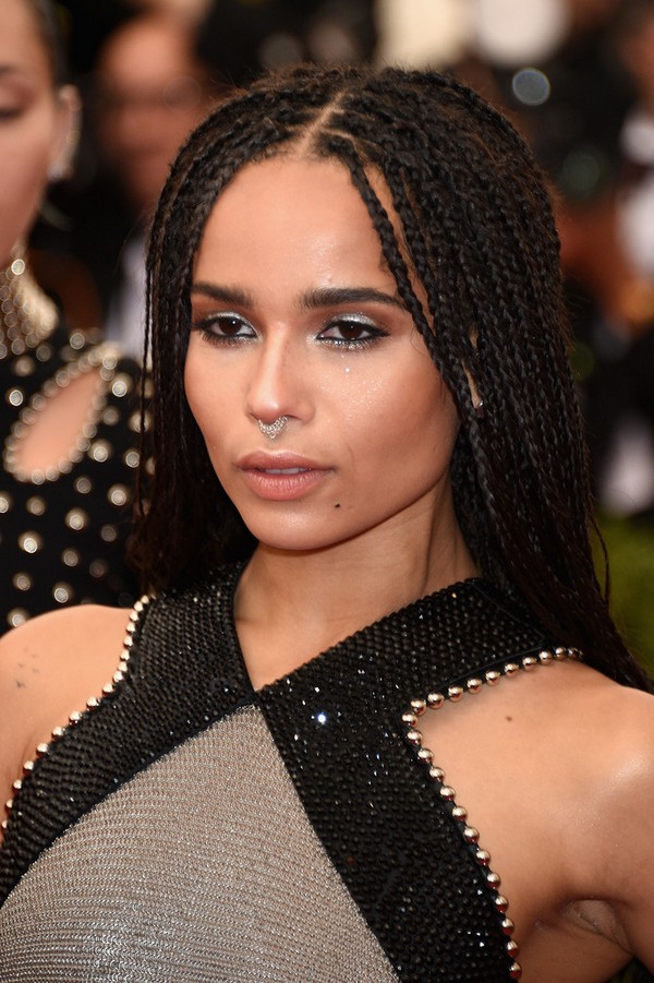 zoe kravitz hair braid