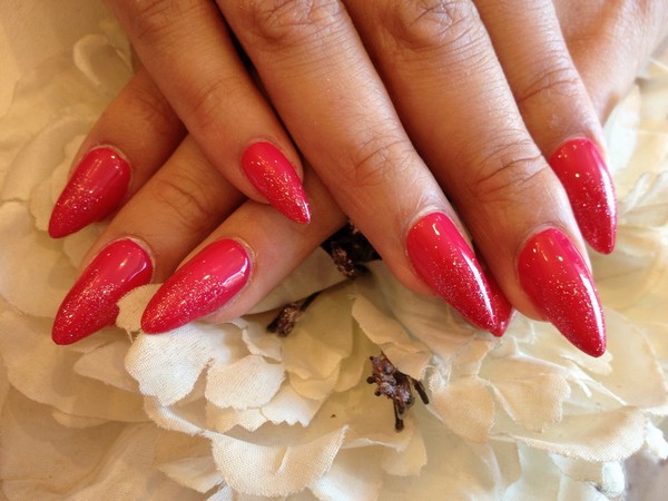 Red Stiletto Nails