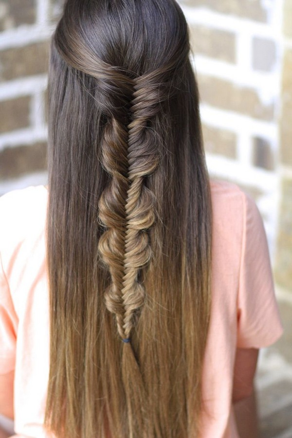 Straight Hairstyles With Braids Tumblr
