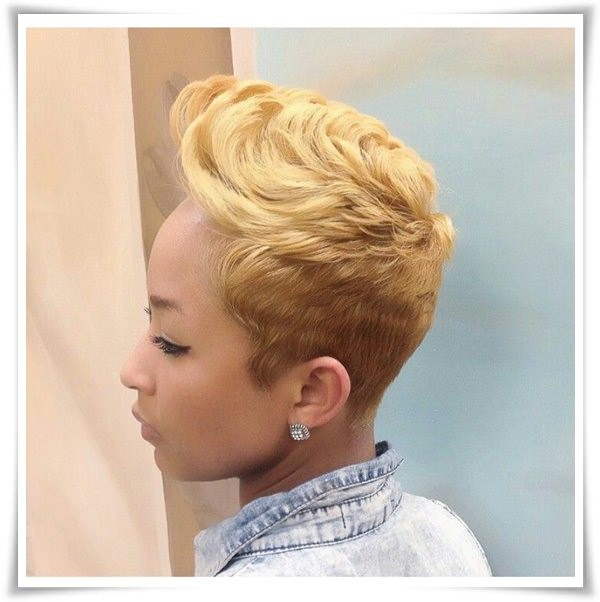 Blonde Short Hairstyles For Black Women