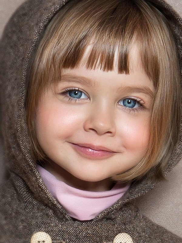 girl with short hair