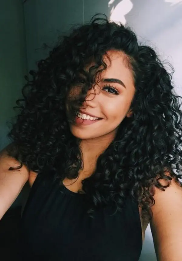 Black Medium Curly Hairstyles