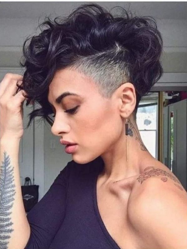 Short Curly Edgy Hairstyles