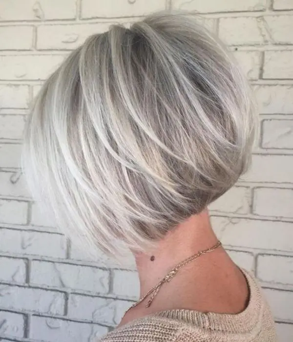 layered bobs for older ladies