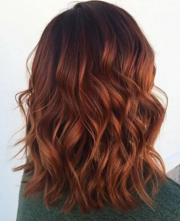 Auburn Balayage Hair