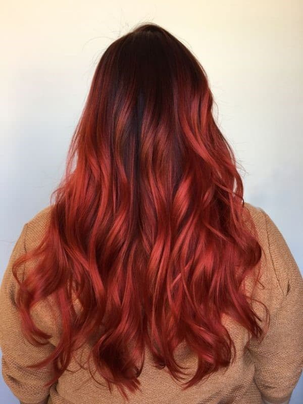 Balayage Red Hair