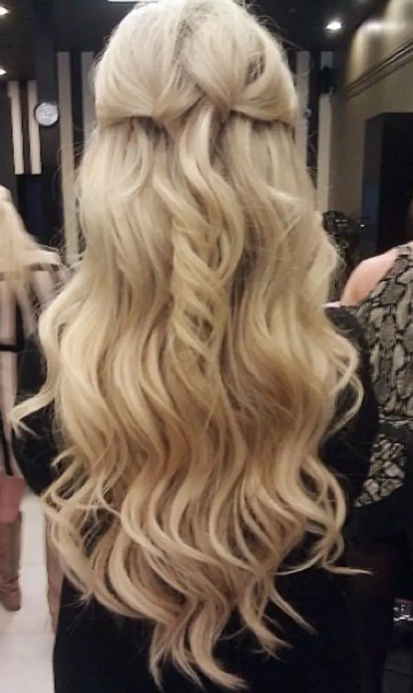 Beach Wave Updo Perm