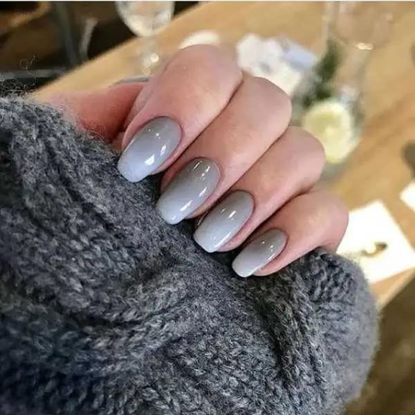 Grey Ombre Nails