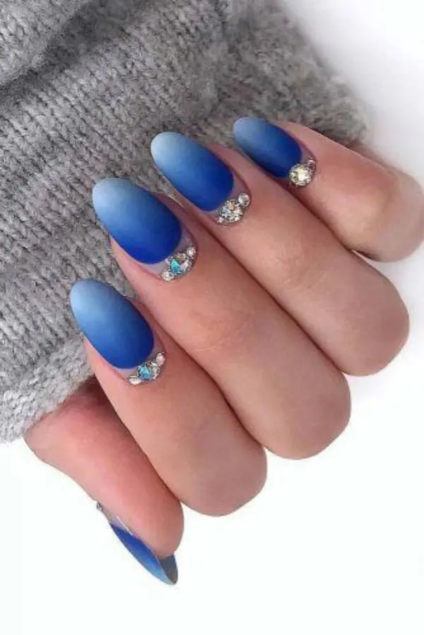 Ombre Nails Blue