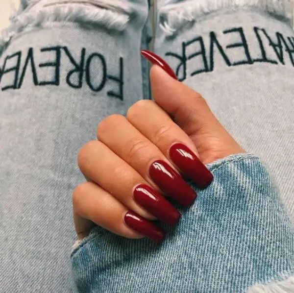 Ombre Red Nails