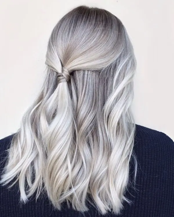 Platinum Balayage Hair