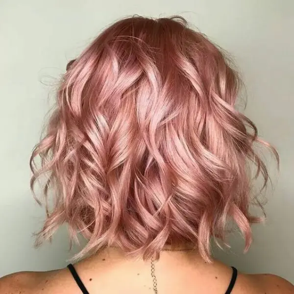 Rose Gold Balayage Hair