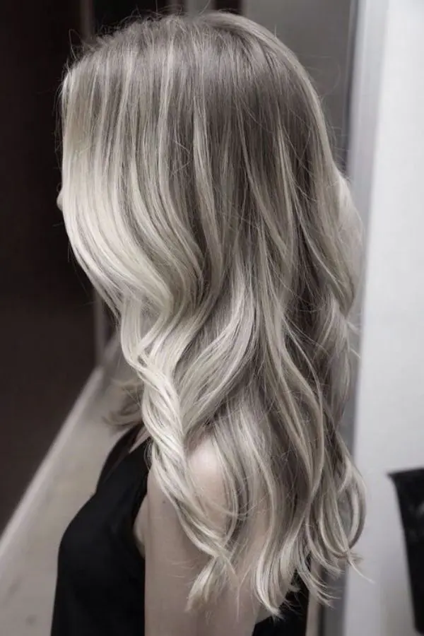 Silver Balayage Hair