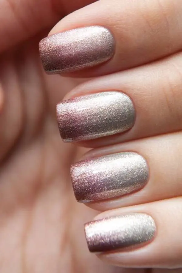 Sparkle Ombre Nails