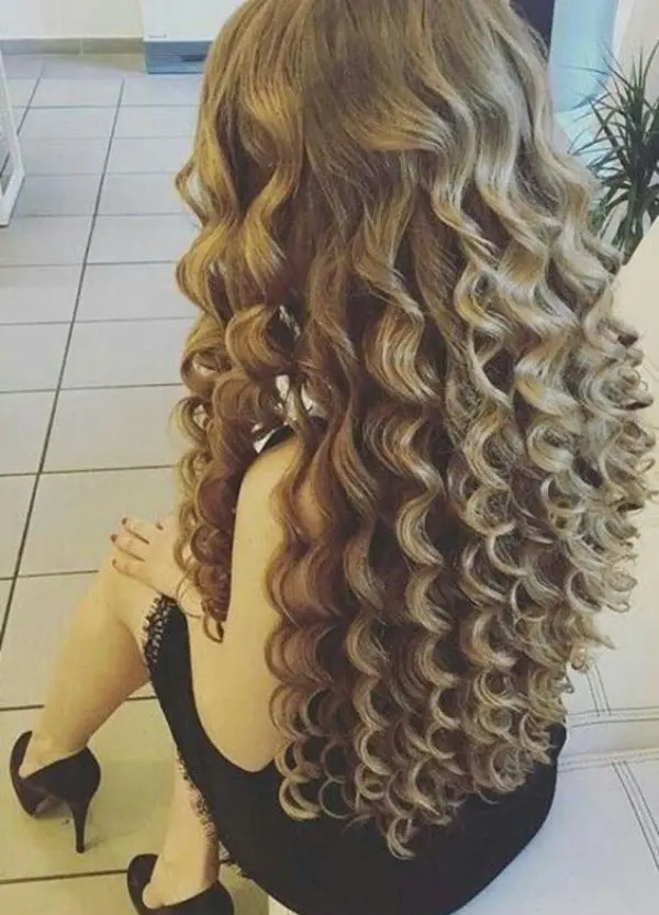 Spiral Perm Long Hair