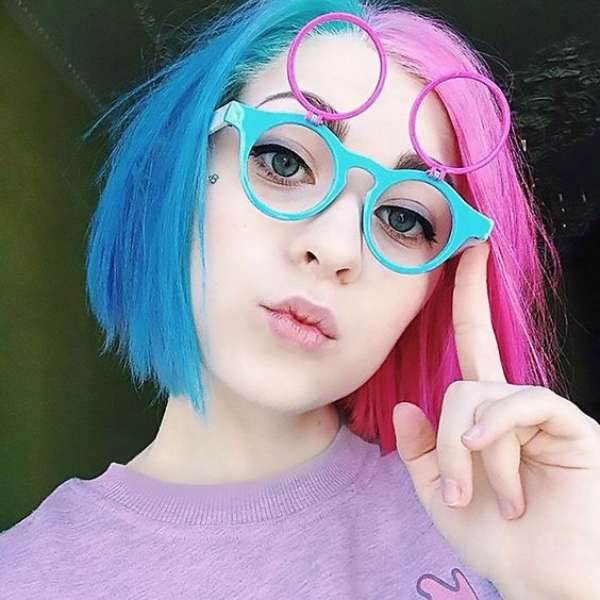 Blue And Pink Hair