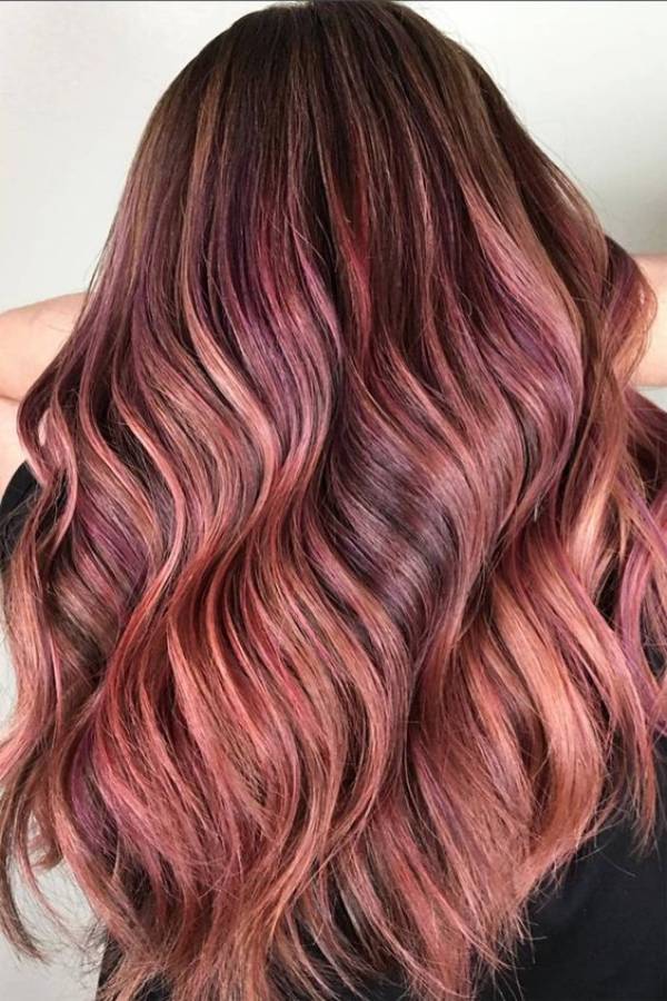 Brown And Pink Hair Dye