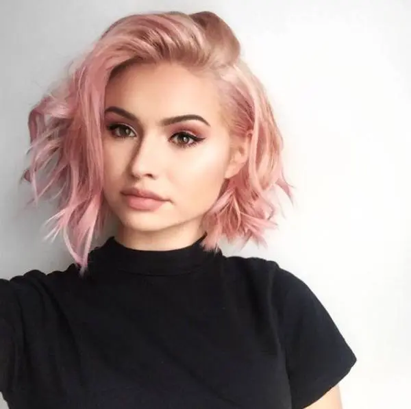 Peach Pink Hair