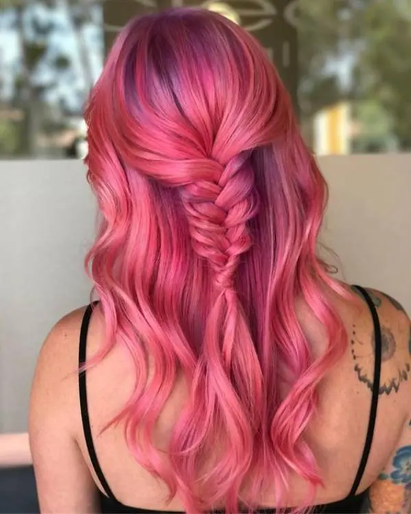 Reddish Pink Hair