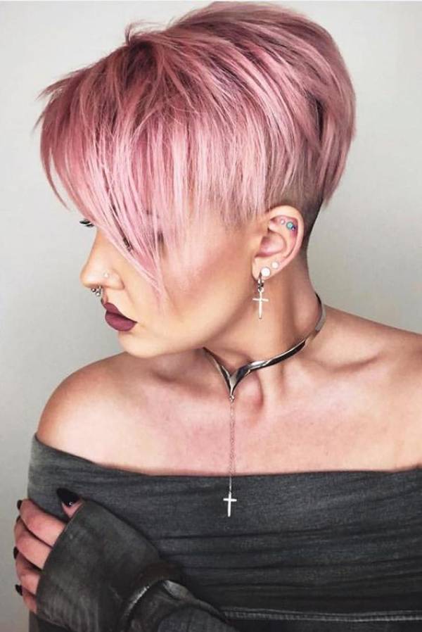 Short Pink Haircuts