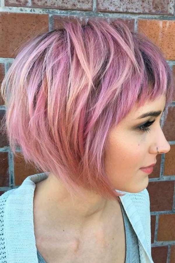 Short Pink Hairstyles