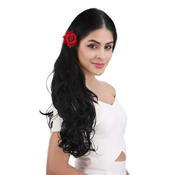 Wavy Clip-in Hair Extensions for Black Hair