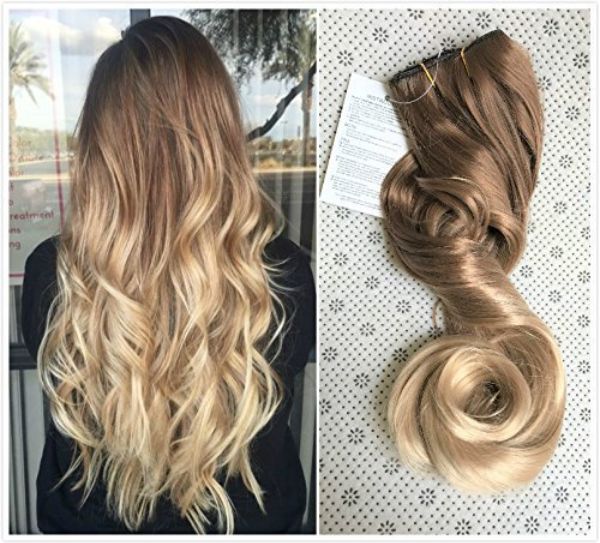 Blonde Curly Clip-in Hair Extensions