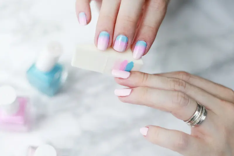 diy ombre nails at home