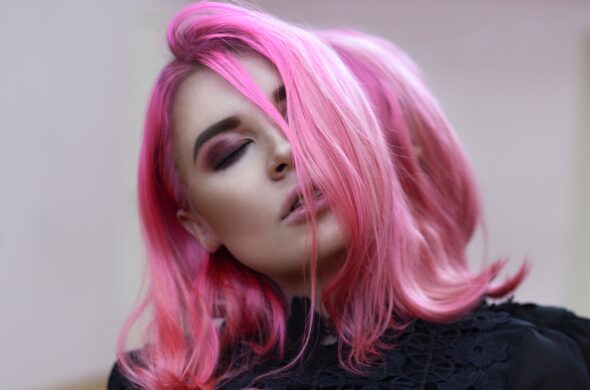 pink hair pinkish hairstyle