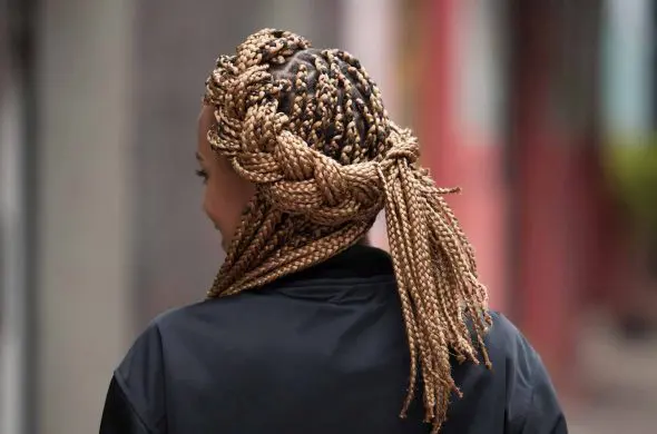 big box braids three strand style