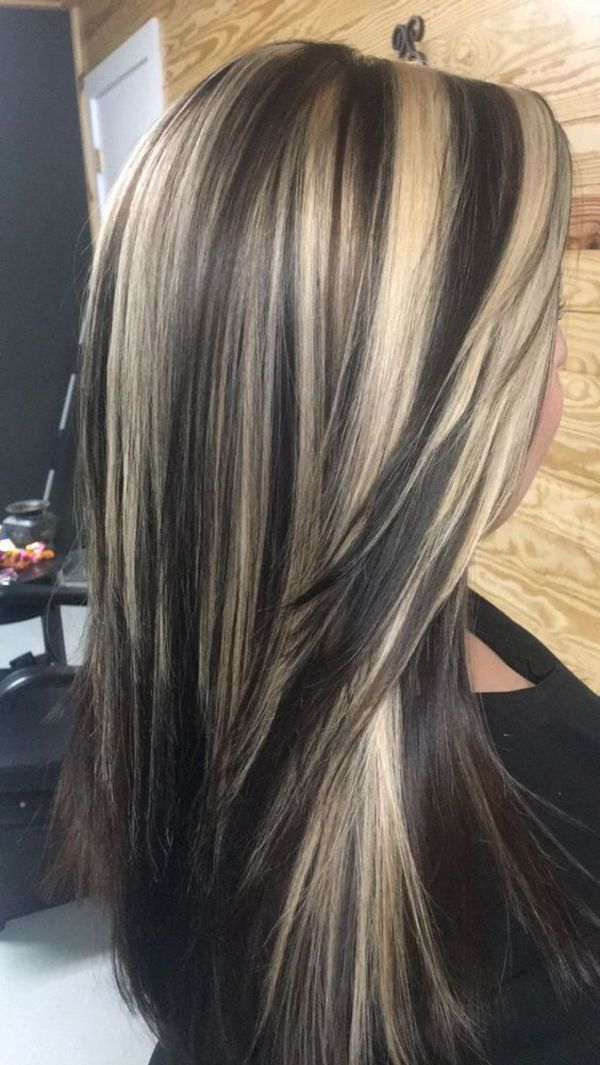 Blonde Highlights On Dark Hair