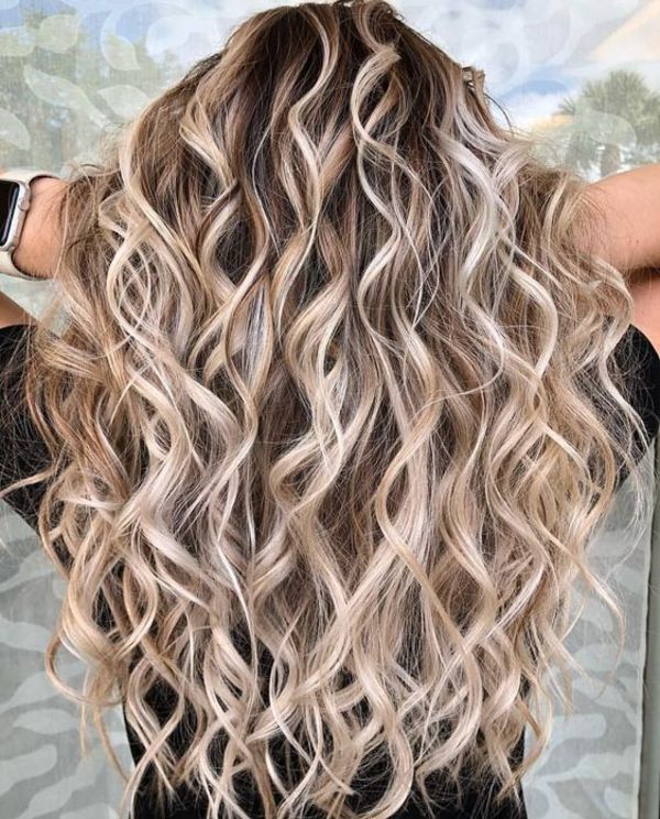 Curly Hair Highlights