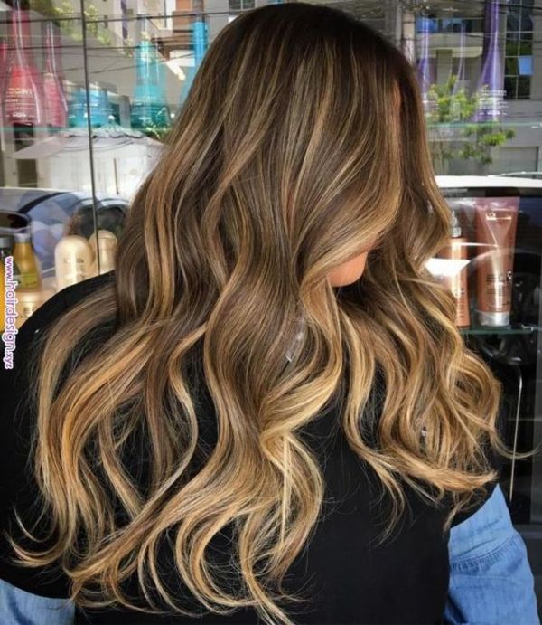 Golden Brown Hair Highlights