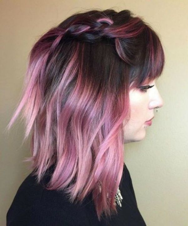 Pink Hair Highlights