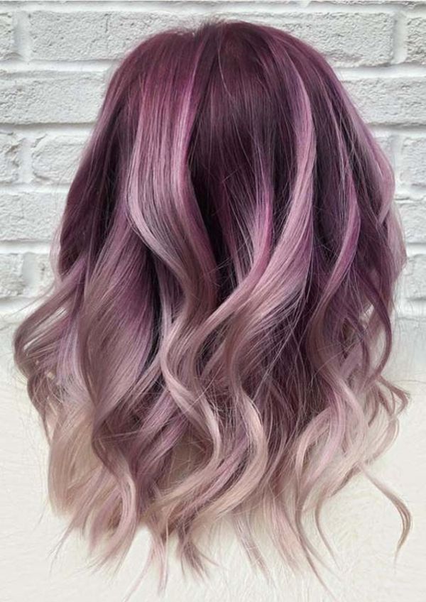 Purple Hair Highlights