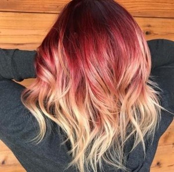 Red And Blonde Hair Highlights